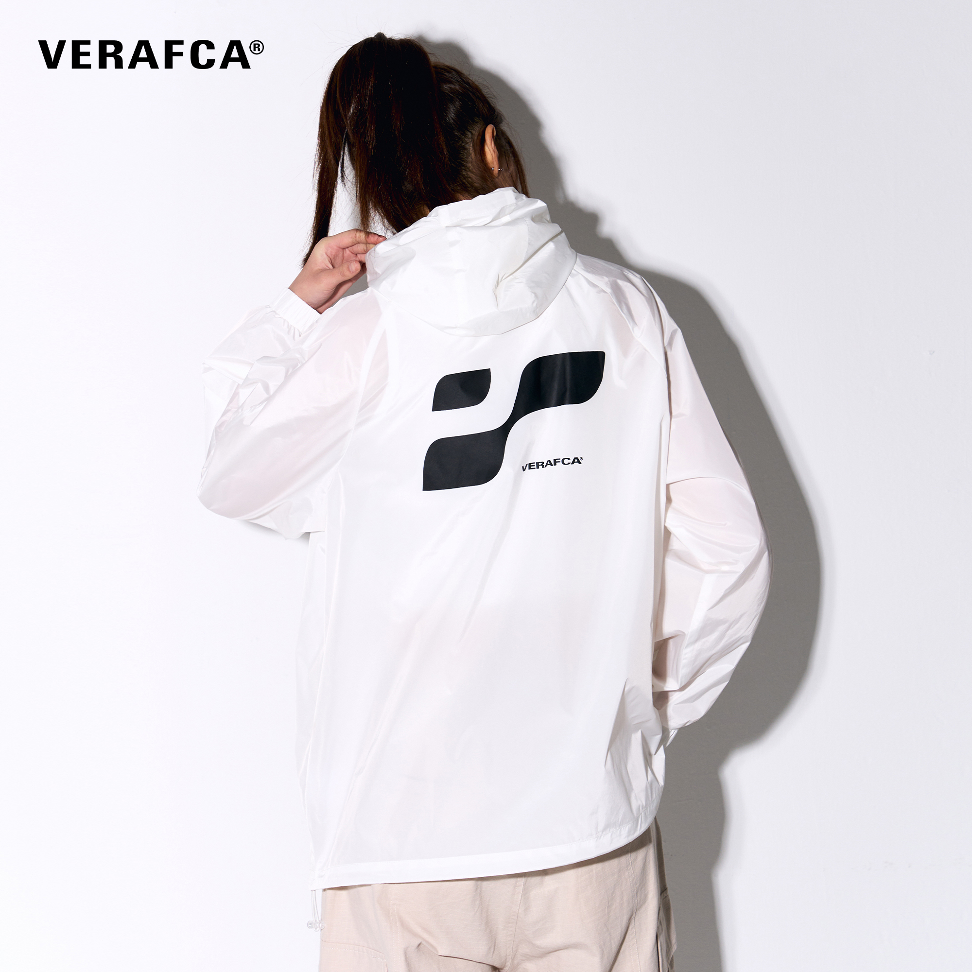 VFC/VERAF CA新款纯色夏季防晒外套男单层美式潮流印花连帽夹克 - 图0