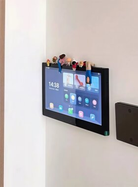 【新家の小角落】蜡笔小新可视门铃装饰摆件入户可视电话面板玄关