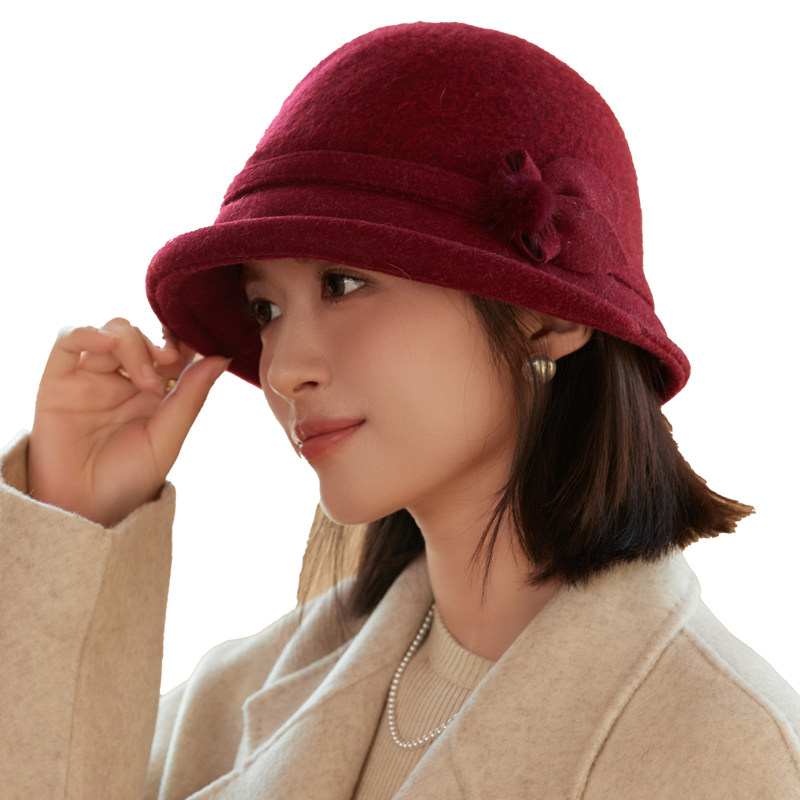 时尚百搭翘檐盆帽女士民国风复古气质百搭时尚渔夫帽子秋冬天保暖,淘宝优惠券,粉丝福利购,淘宝优惠卷