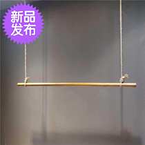Rack Sling Sub of hanging clothes f Hemp Rope Wooden Stick Hanger Clothing Shop Rings Hanger hanger Rack Steel Wire