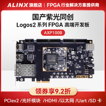 Homegrown FPGA Development Board ALINX Purple Light Homogenesis Logos2 Logos2 Series PG2L100H PCIe Fiber
