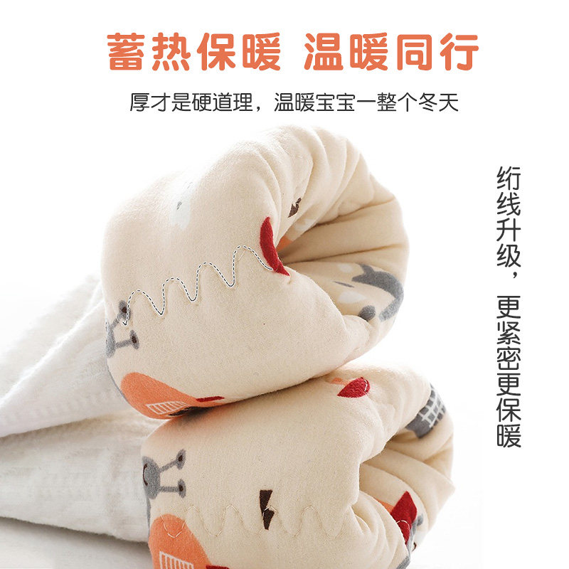 宝宝加绒加厚东北特厚款蚕丝棉裤袜 紫晴雨裤子