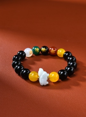 属牛吉祥佩戴物淘运灵阁五岳四神喜合吉祥宏手链男女2026年生肖牛