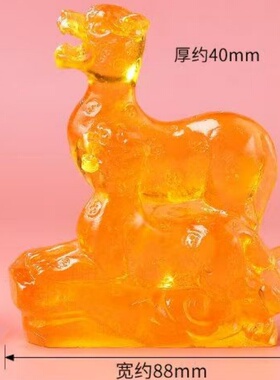 祥安灵阁瑞兽迎祥琉璃摆件2026马年正南方位吉祥物五黄煞摆设一对