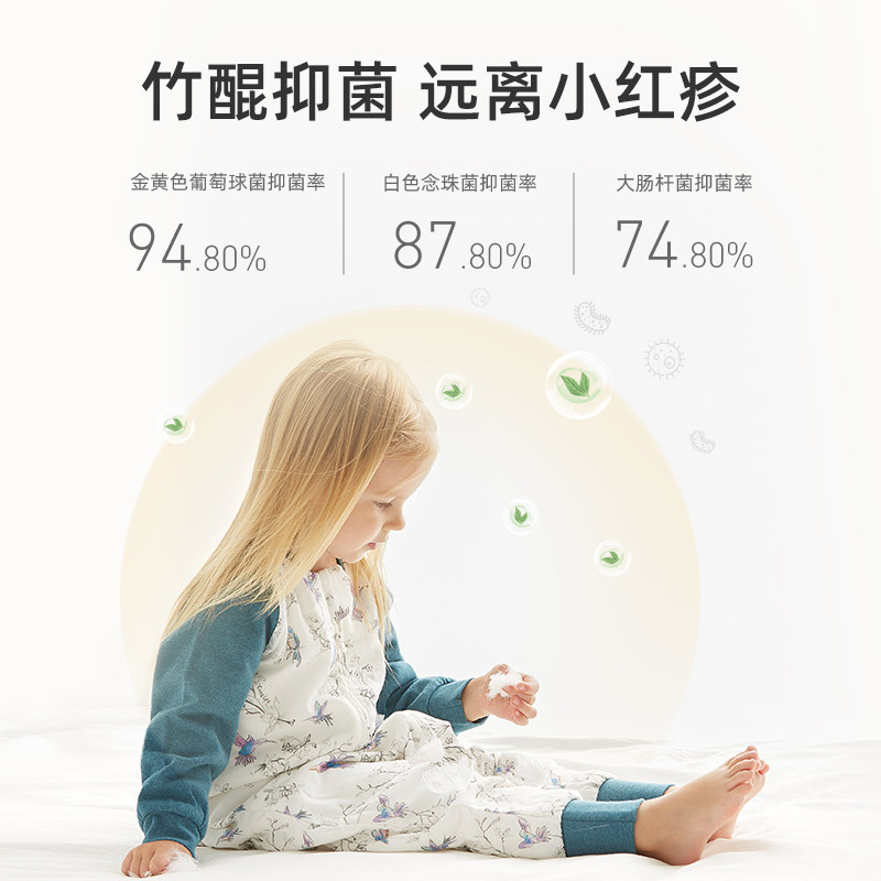 cutelife六层秋冬竹棉纱布防踢被 cutelife睡袋/防踢被