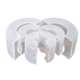 Transparent plastic PP flange protective cover protective cover acid and alkali resistance to corrosion splash splash leakage flange box