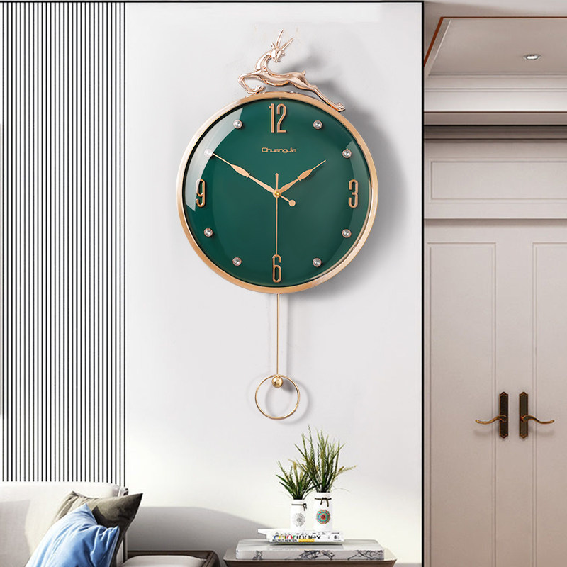 现代轻奢大气2023简约家用客厅挂钟 尊奈尔挂钟