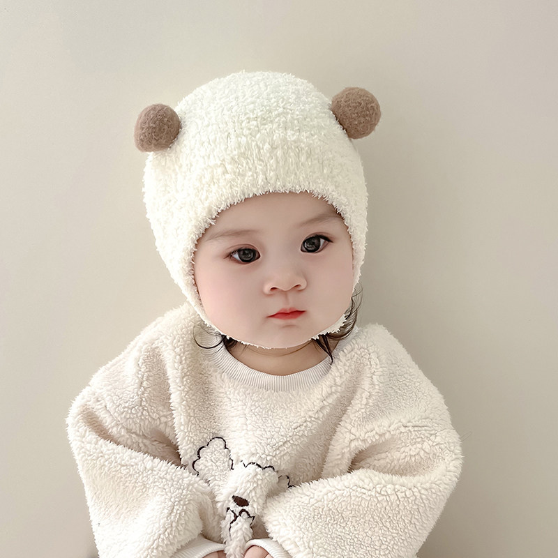 婴儿帽子0一1岁秋冬款女宝宝包头帽可爱超萌秋冬季保暖女孩护耳帽,淘宝优惠券,粉丝福利购,淘宝优惠卷