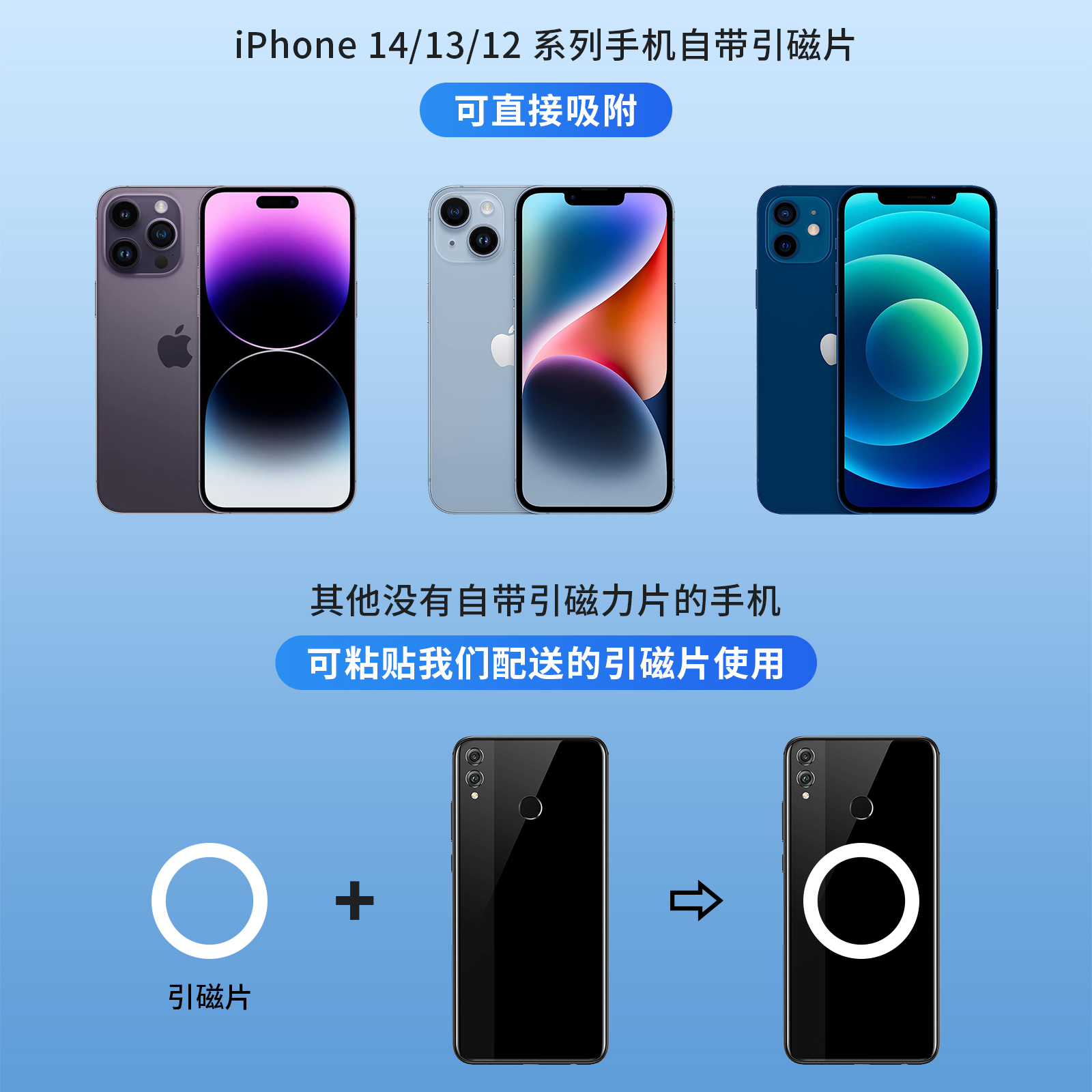 手机支架锌合金magsafe磁吸指环扣强磁轻薄可调节折叠便携mini小巧指环扣桌面懒人直播视频游戏支撑架子 - 图1