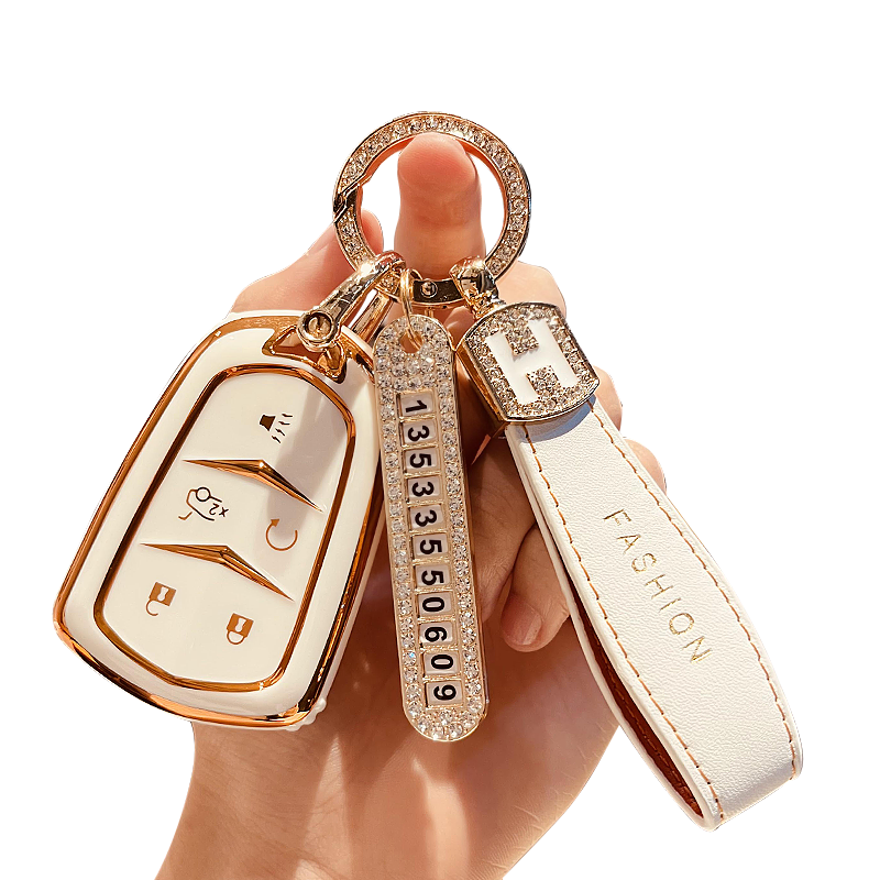 适用凯迪拉克钥匙套xt5 xt4 xt6 ct5 ct6 ct4款xts壳atsl车钥匙包 - 图3