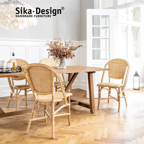 Sikadesign丹麦进口手工藤编餐椅经典款户外北欧设计Alanis chair - 图1