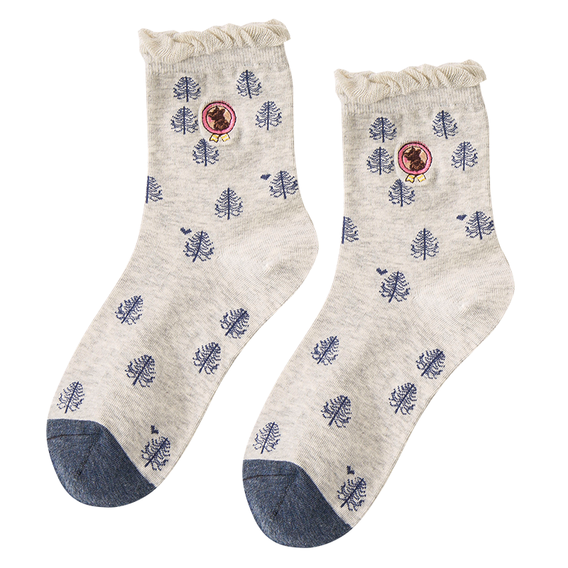 中筒秋冬季韩版网红ins潮牌棉袜 木薄短袜/打底袜/丝袜/美腿袜