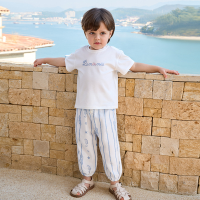 【新品】Domiamia儿童裤子男童防蚊束脚长裤睡裤休闲裤宝宝裤子