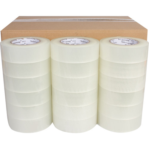 透明胶带快递打包装封口胶布大卷封箱胶带纸米黄色宽4.5/6.0胶带 - 图3