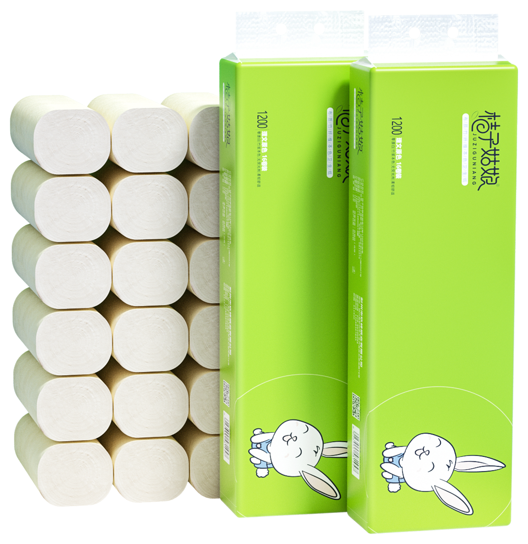 家用实惠装竹浆本色整箱批48厕纸巾 桔子姑娘卷筒纸