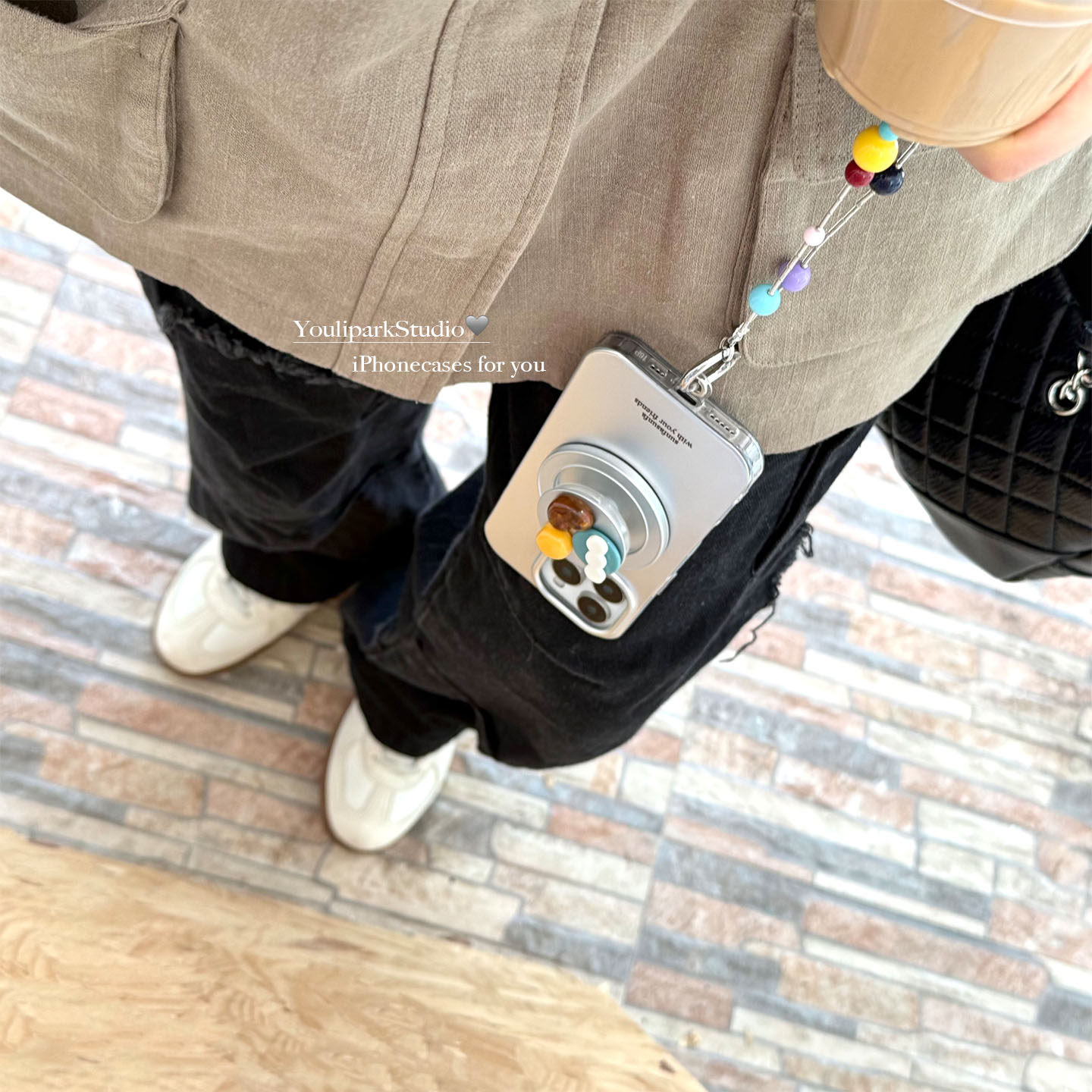 由里公园ins高级感电镀银立体宝石磁吸支架16适用17pro苹果17ProMax手机壳iPhone16全包14新款16Promax保护套,淘宝优惠券,粉丝福利购,淘宝优惠卷