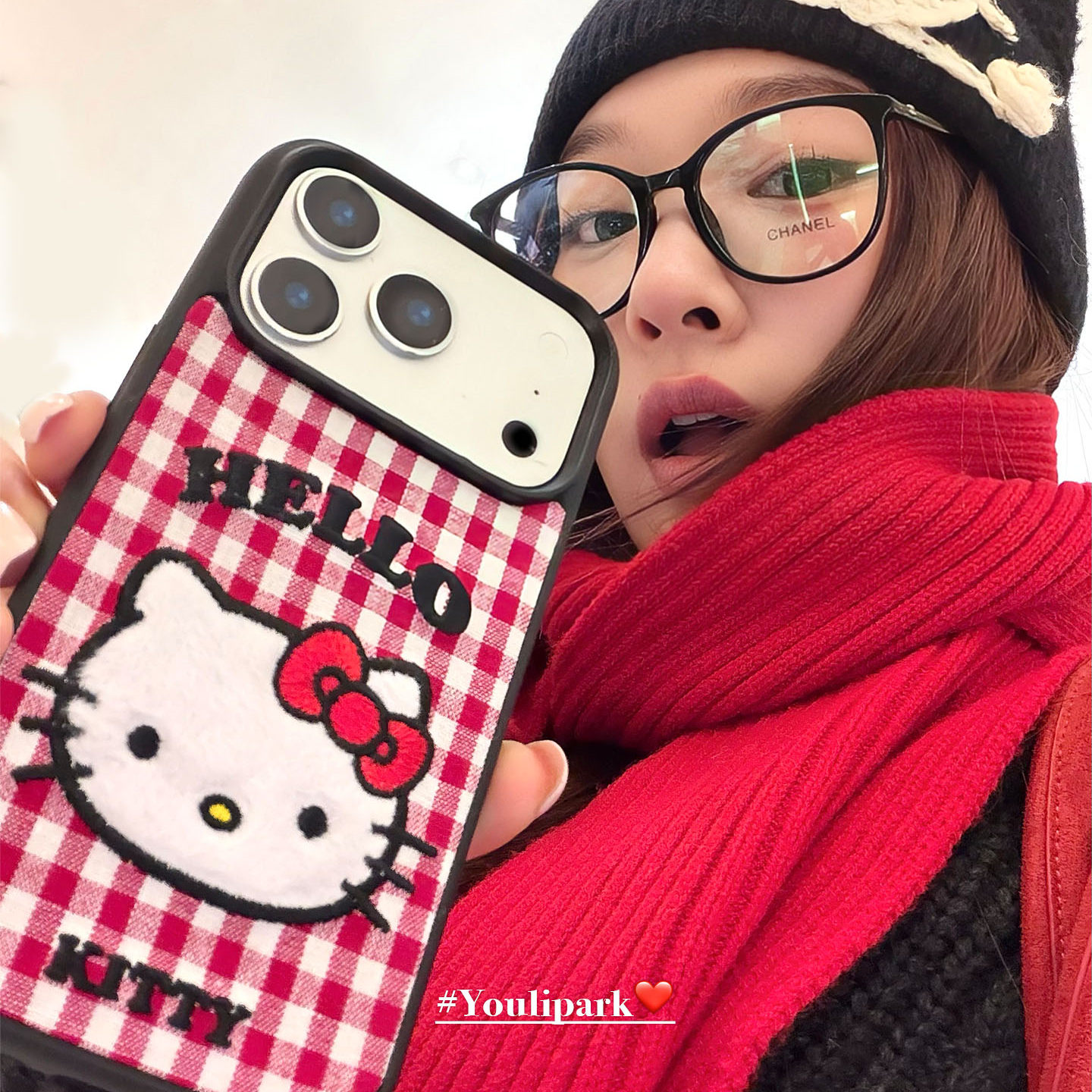 由里公园ins韩系可爱撞色格纹刺绣猫咪17适用17pro苹果17ProMax手机壳iPhone16全包14新款16Promax保护套13女,淘宝优惠券,粉丝福利购,淘宝优惠卷