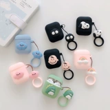 Apple, мультяшные совместимые наушники, милый защитный чехол, iPhone1, силиконовая креативная беспроводная коробка подходит для мужчин и женщин, 2, защита при падении, bluetooth