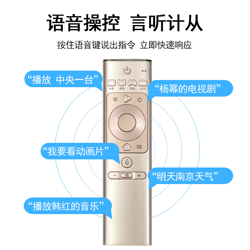 关乐遥控支持海信电视语音遥控器CRF3A69通CRF3A69/HP H55E9A H65E9A HZ43U7N HZ50U7AD H55E3A H65E3A - 图0