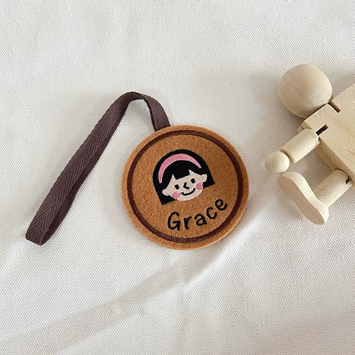 Детская багажная бирка для раннего возраста, подвеска для матери и ребенка, делается под заказ, с вышивкой, подарок на день рождения