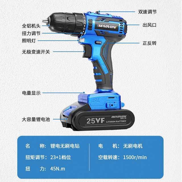 Miaoyou Lithium Battery Electric Hammer Angle Grinder Electric Drill Wrench