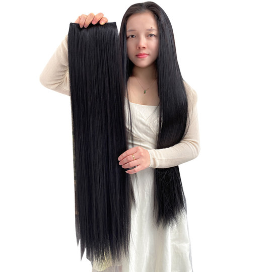 Carbeth simulated matte high-temperature silk ultra-long straight hair piece