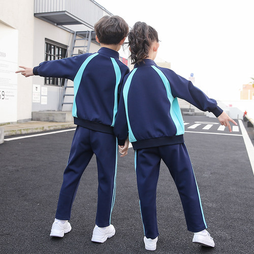 学院风校服套装小学生运动服春秋夏季新款两件套老师服幼儿园园服 - 图3