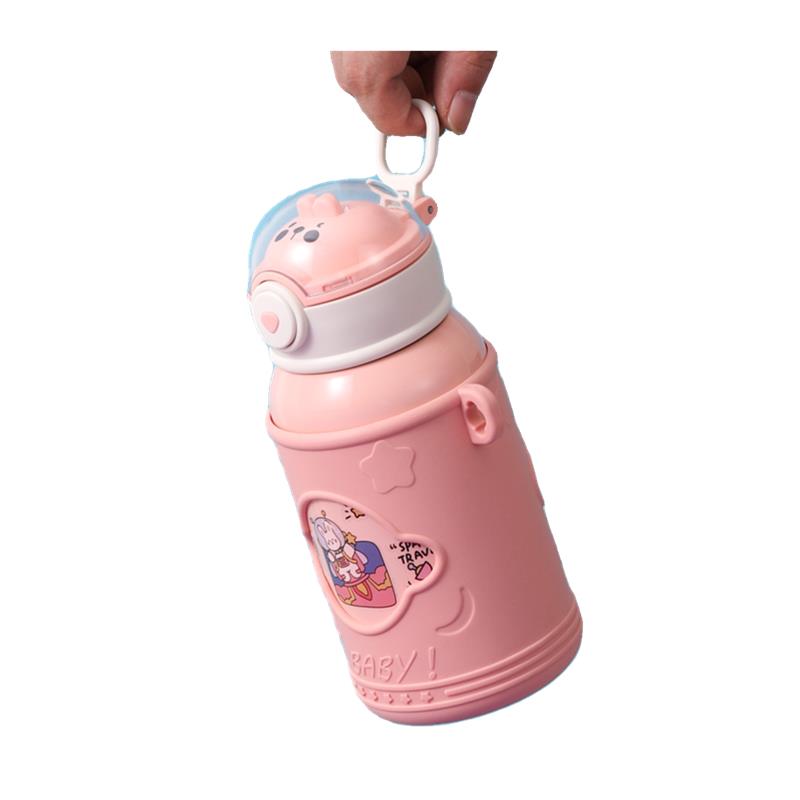 儿童保温杯带吸管水杯子食品级316小学生上学专用男女生宝宝水壶 - 图3