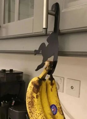 New Kitchen Wall Door Metal Hook Key Hanger Cat Tail Monkey