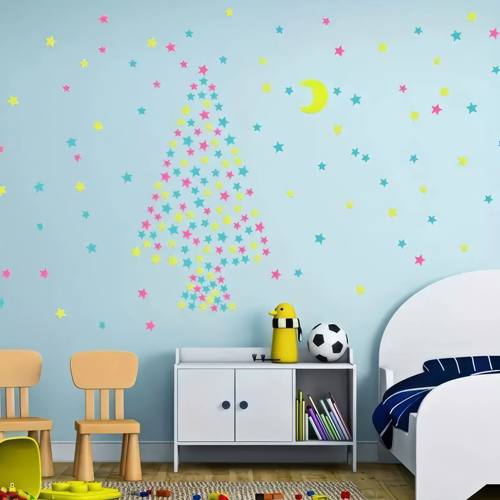 200/300 pieces of small star mixed color/green/pink/blue, se - 图0
