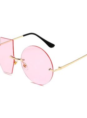 Lovely Pink Color Heart Square Sunglasses Jelly Color Sun Gl