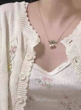 铃兰花项链手链女轻奢小众复古设计铃兰花闺蜜项链手链礼物