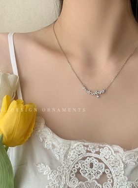 秋冬百搭锁骨链星星项链女小众设计锁骨ins简约冷淡配饰时尚配饰