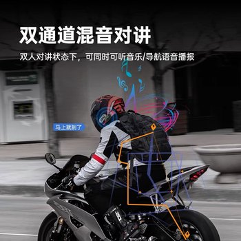 Airyou a2pro Bluetooth headset ຫມວກກັນກະທົບລົດຈັກ headset riding intercom headset motorcycle full helmet built-in ear