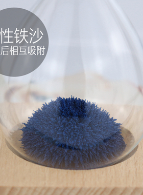 玻璃简约现代客厅磁力沙漏摆件