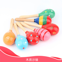 Baby sandhammer early to teach music percussion instrument sand ball children rocking a bell red for chasing after a training toy