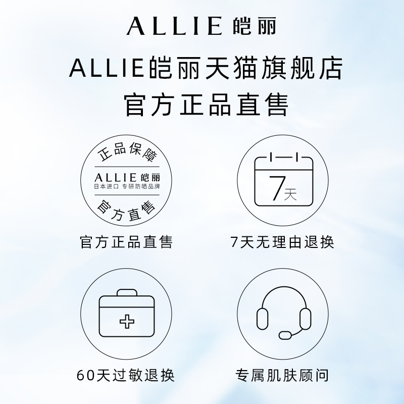 【保湿绿管】ALLIE皑丽嘉娜宝水润倍护保湿防晒霜隔离妆前90g+40g - 图2