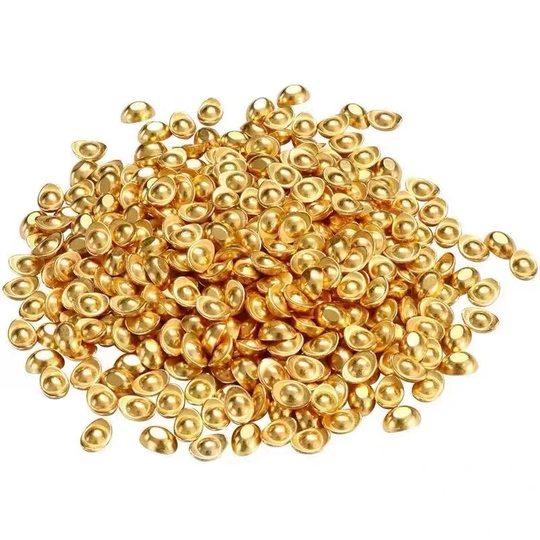 Solid small gold ingot ornaments mini gold bars small gold ingots