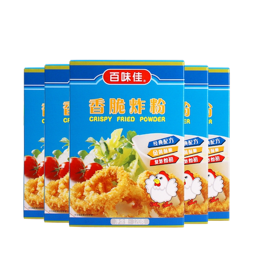 百味佳香脆炸粉120g*5盒家用炸鸡排翅腿香酥裹粉面包糠腌料小包装 - 图3