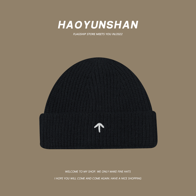 日系街头潮人嘻哈雅痞针织帽子男女秋冬保暖百搭毛线帽瓜皮帽冷帽 - 图3