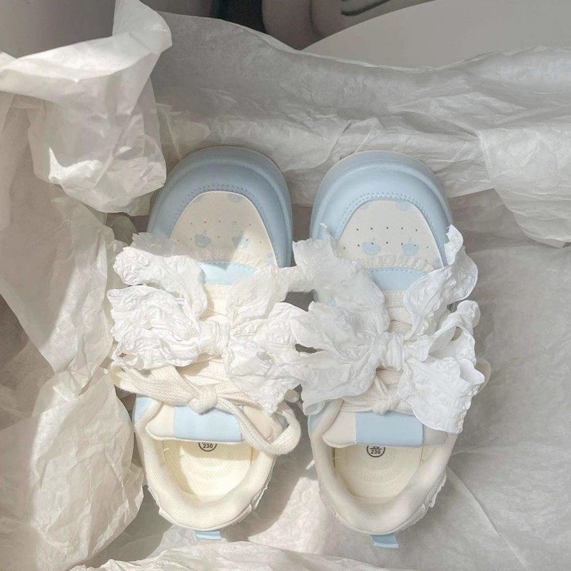 儿童中大童板鞋休闲鞋运动鞋系带蝴蝶结软底软面网面轻薄透气潮流,淘宝优惠券,粉丝福利购,淘宝优惠卷