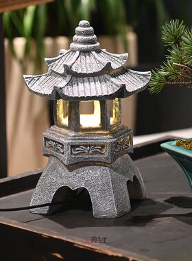 树脂石塔宫灯复古禅意室内阳台