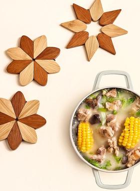 贝汉美实木桌垫隔热垫耐高温创意家俱装饰摆饰餐柜乔迁新居礼物