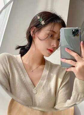 碎发夹子头饰头发卡子女后脑勺侧边夹前额刘海一字小巧精致头顶夹