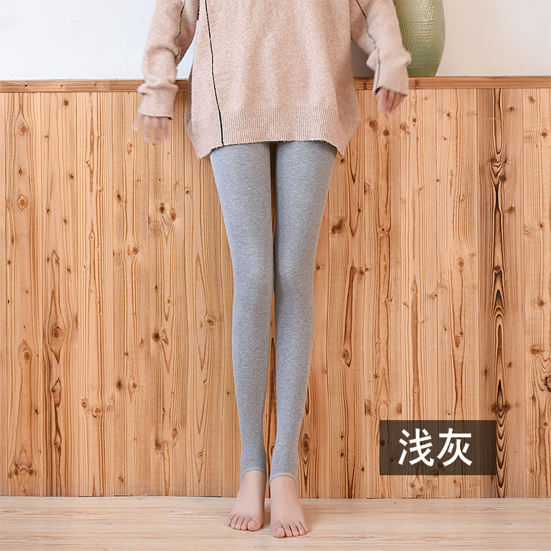 秋冬季加绒外穿坚条纹单层连裤袜 黛纪莎打底裤