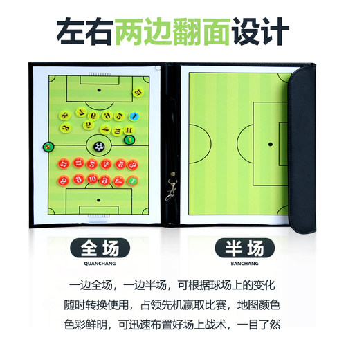 足球战术板磁铁裁判篮球战术板磁性足球示教板战术板足球 - 图0