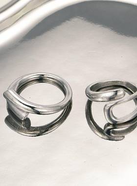 嘻哈朋克指环 woman hip-hop punk retro exaggerated joint ring