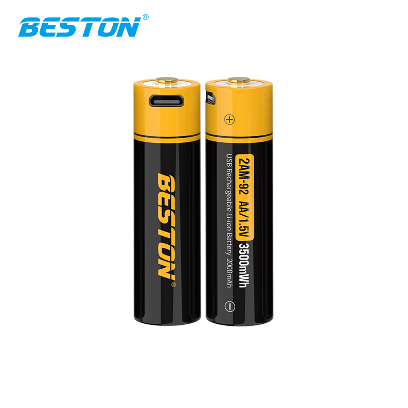Beston佰仕通 键盘鼠标1.5V恒压输出锂电池 玩具USB口5号7号充电电池 麦克风话筒五号七号充电锂电池充满转灯 - 图0