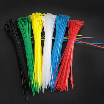 Hasdick HKHE-064 Colorful Nylon Cable Tie Self-locking Cable Tie Cable Management Wire Bundle 4*25