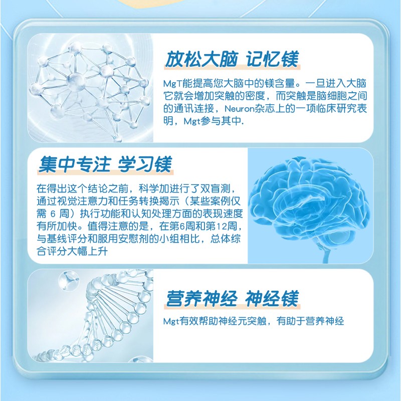 【ADHD中阶】沿寿苏糖酸镁补脑磷脂酰丝氨酸ps集中记忆专注力ADHD - 图1